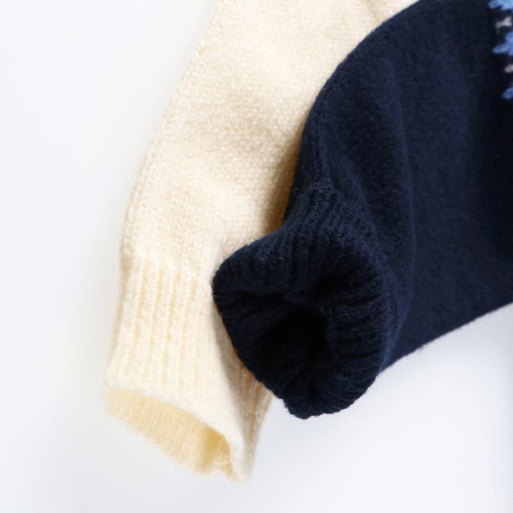 幾何学柄ニット キッズ 男の子 | ブランシェス | 詳細画像12 