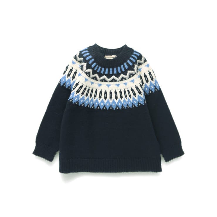 幾何学柄ニット キッズ 男の子 | ブランシェス | 詳細画像16 