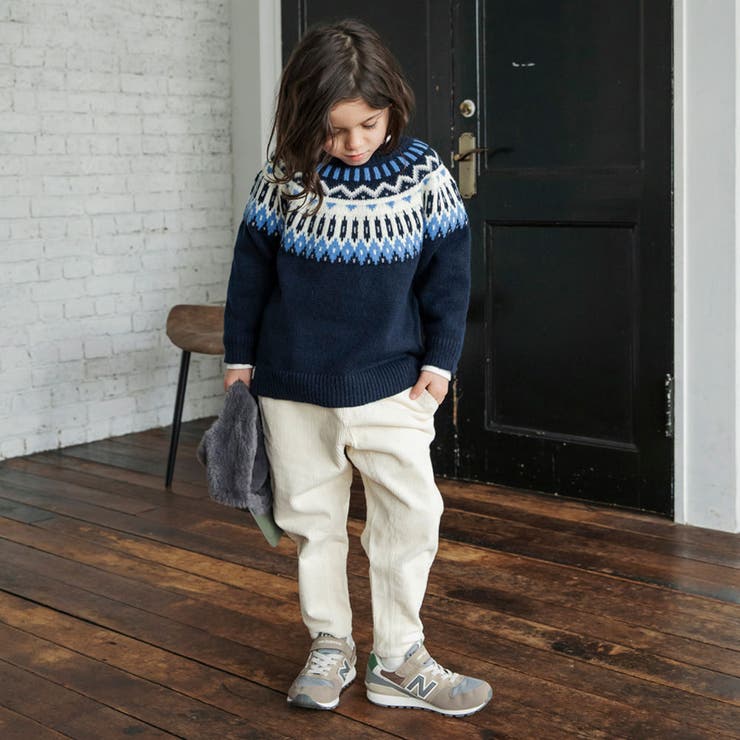 幾何学柄ニット キッズ 男の子 | ブランシェス | 詳細画像18 
