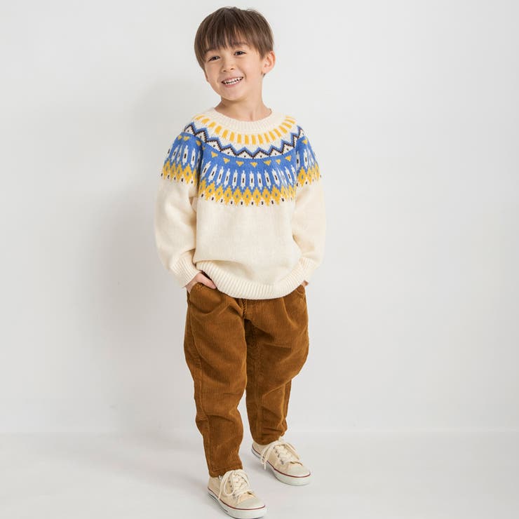 幾何学柄ニット キッズ 男の子 | ブランシェス | 詳細画像6 