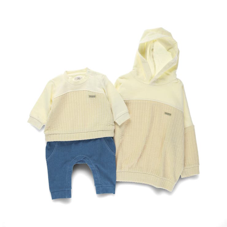 【おそろい】異素材切り替えパーカー | ブランシェス | 詳細画像12 