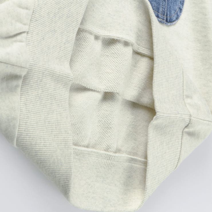 【デニム/異素材ポケット付】裏毛トレーナー | ブランシェス | 詳細画像12 