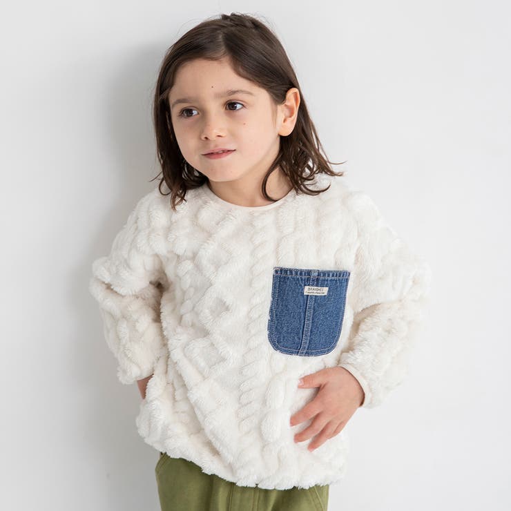 アイボリー | ケーブル ボア トレーナー | ブランシェス