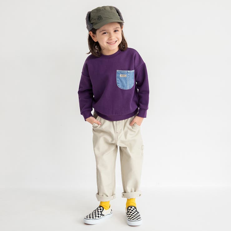 【あったか デニム ポケット付】裏起毛トレーナー | ブランシェス | 詳細画像17 