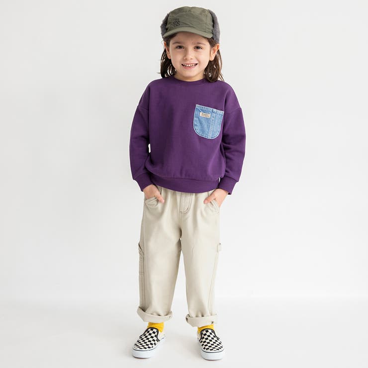 【あったか デニム ポケット付】裏起毛トレーナー | ブランシェス | 詳細画像18 