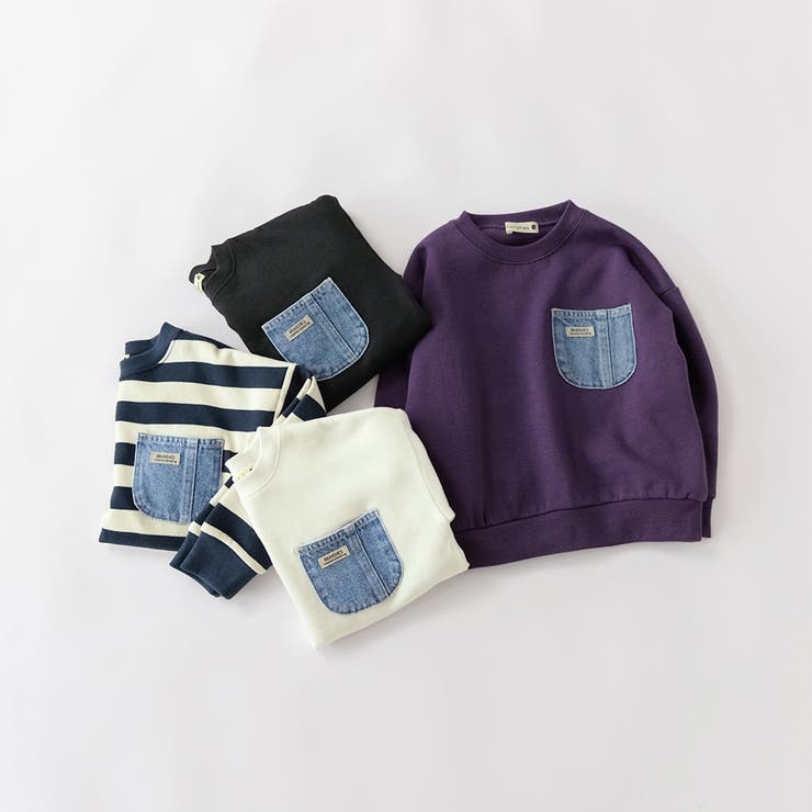 【あったか デニム ポケット付】裏起毛トレーナー | ブランシェス | 詳細画像24 