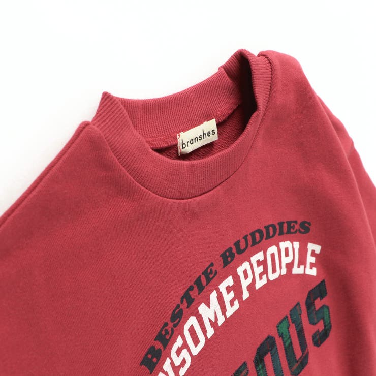 ロゴアップリケ裏毛トレーナー | ブランシェス | 詳細画像2 