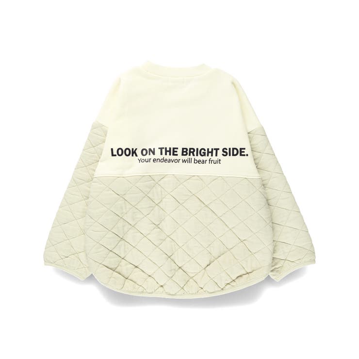 アイボリー | ダイヤキルト トレーナー/キルティング/切替/男の子/女の子/150cm/裏毛 | ブランシェス