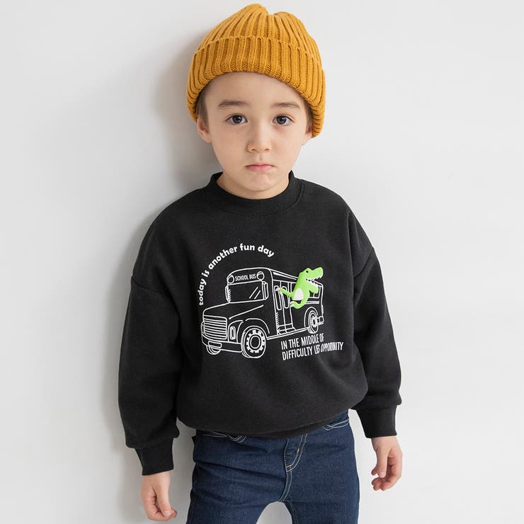 ブラック | アソート裏起毛トレーナー キッズ 女の子 | ブランシェス