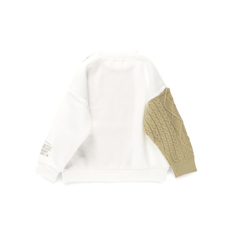 ケーブルニット切替 裏起毛トレーナー キッズ | ブランシェス | 詳細画像12 