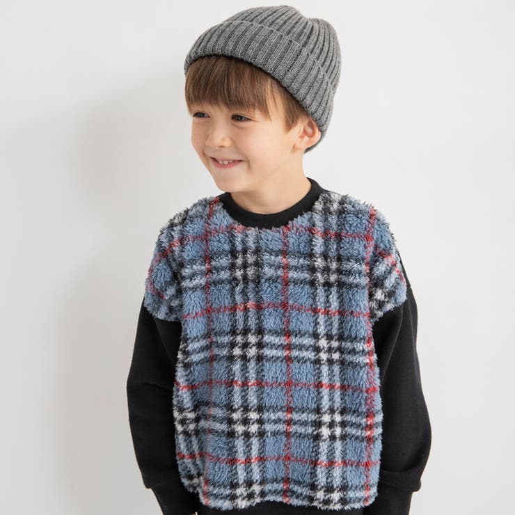 ボア切替 裏起毛トレーナー キッズ | ブランシェス | 詳細画像14 