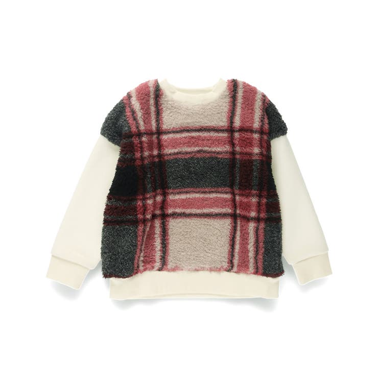 ボア切替 裏起毛トレーナー キッズ | ブランシェス | 詳細画像2 