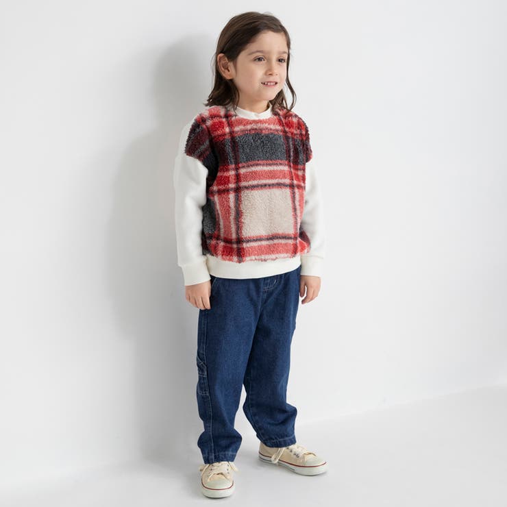 ボア切替 裏起毛トレーナー キッズ | ブランシェス | 詳細画像3 