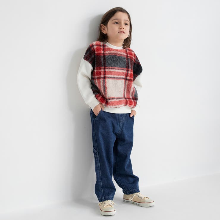 ボア切替 裏起毛トレーナー キッズ | ブランシェス | 詳細画像4 