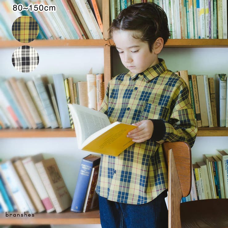 チェック柄シャツ ペア リンク | ブランシェス | 詳細画像1