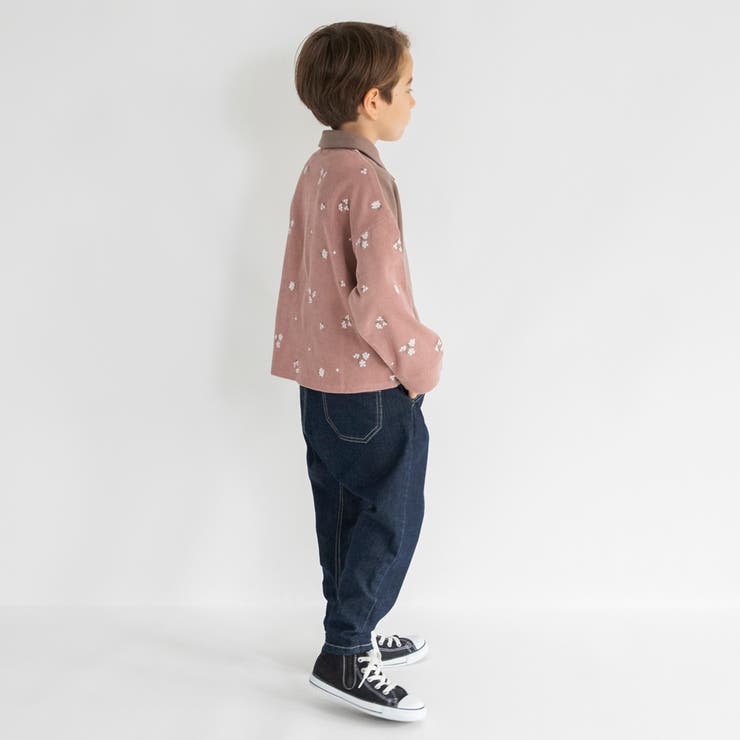 【おそろい】きんもくせい刺しゅう長袖シャツ | ブランシェス | 詳細画像12 