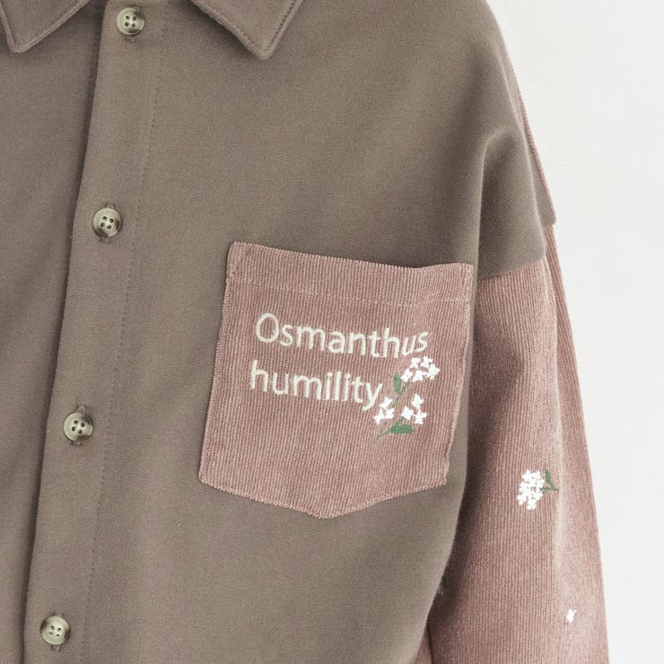 【おそろい】きんもくせい刺しゅう長袖シャツ | ブランシェス | 詳細画像14 