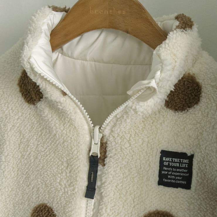 中綿ボア リバーシブル ブルゾン | ブランシェス | 詳細画像14 