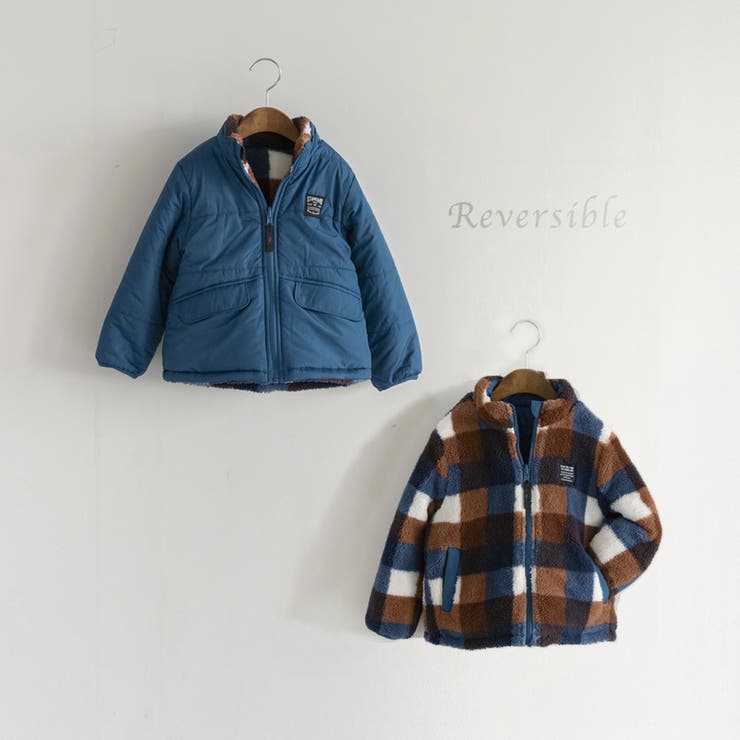 中綿ボア リバーシブル ブルゾン | ブランシェス | 詳細画像16 