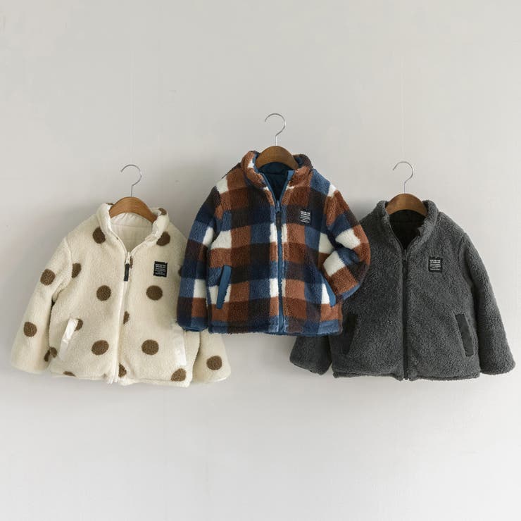 中綿ボア リバーシブル ブルゾン | ブランシェス | 詳細画像33 