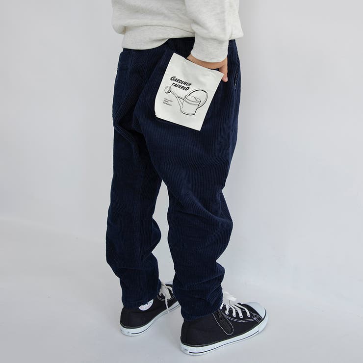 ネイビーブルー | 【ガーデナー】コーデュロイテーパードパンツ | ブランシェス