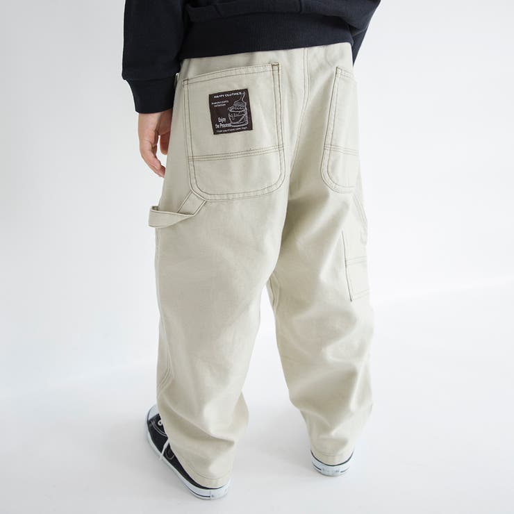 ベージュ | 裏起毛ペインター パンツ 150cm | ブランシェス