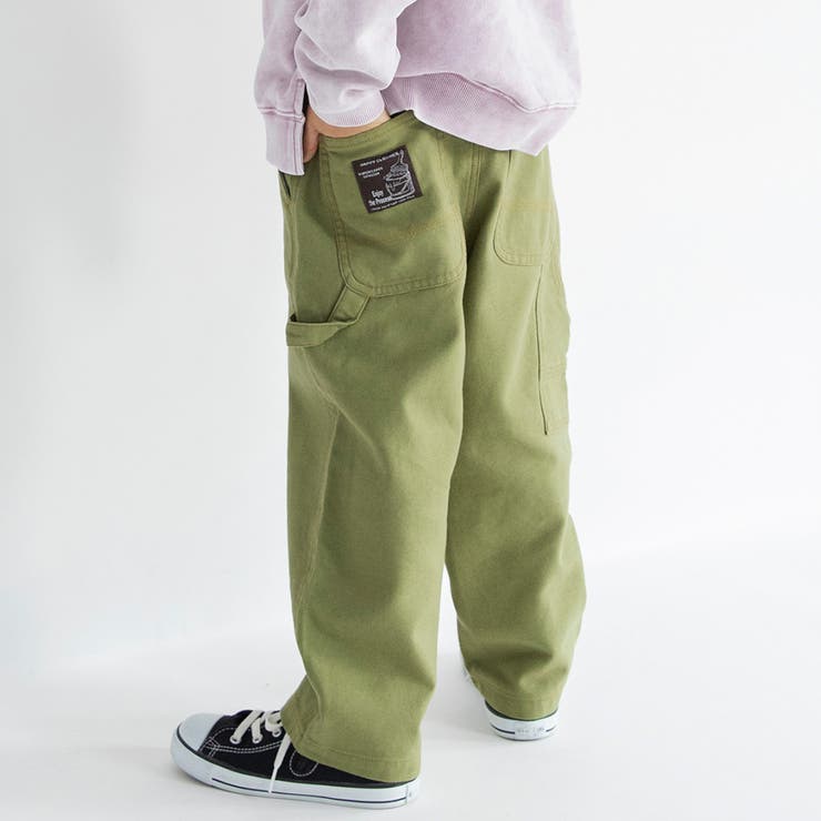 カーキ | 裏起毛ペインター パンツ 150cm | ブランシェス