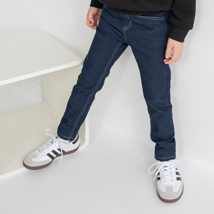 プレミアムストレッチ裏起毛パンツ デニム ロングパンツ | ブランシェス | 詳細画像4 