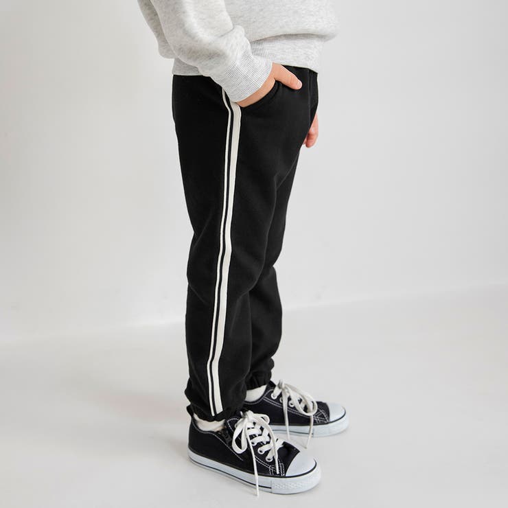 サイドライン入りジョガーパンツ 裏起毛 ロングパンツ | ブランシェス | 詳細画像18 