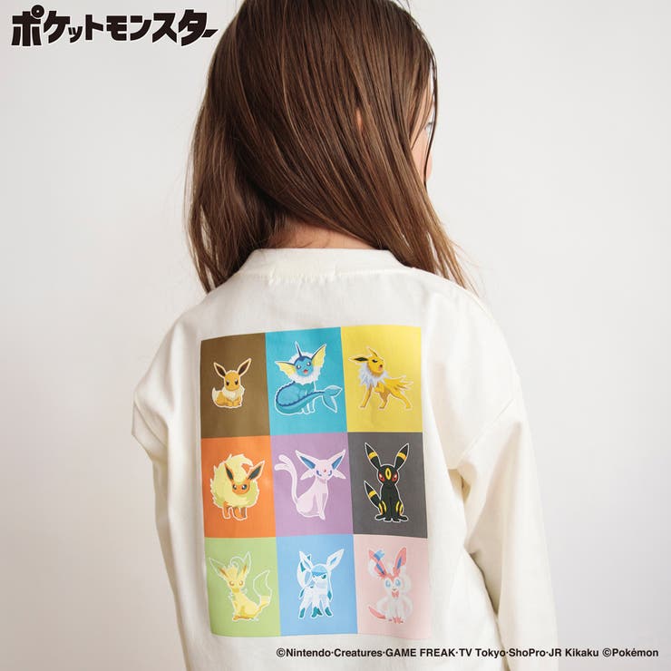 91:アイボリー | 【Pokemon /ポケモン】ロンT 長袖Tシャツ | ブランシェス
