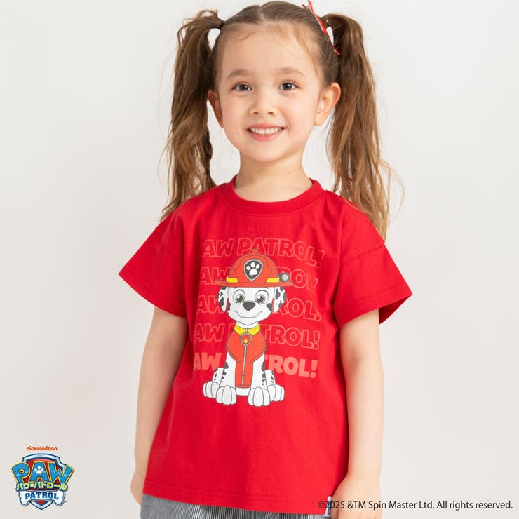 レッド | 【PAW PATOROL（パウ パトロール）】キャラクタープリント半袖Tシャツ | ブランシェス