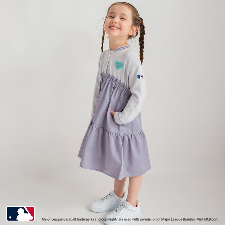 スタジャン風ロングワンピース | ブランシェス | 詳細画像1 