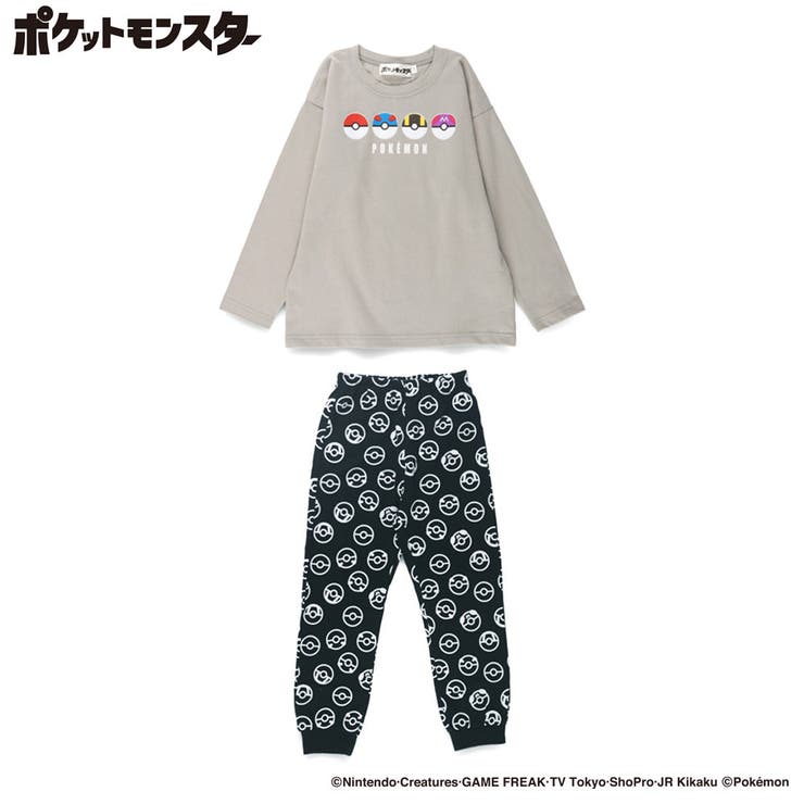 グレー | 【Pokémon /ポケモン】ルームウェア パジャマ | ブランシェス