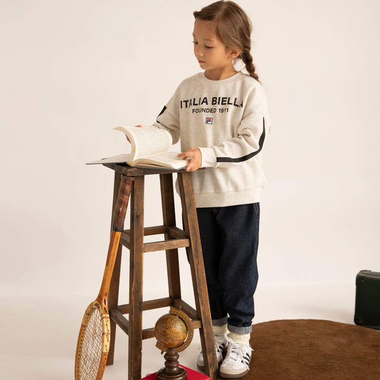 【FILA/フィラ別注】ロゴ トレーナー/150cm/男の子/女の子/コラボ | ブランシェス | 詳細画像4 