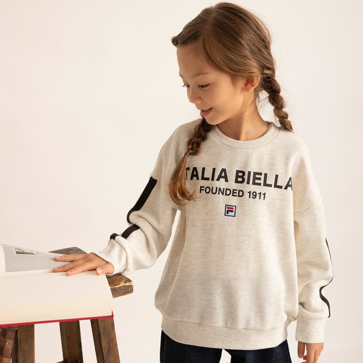 アイボリー | 【FILA/フィラ別注】ロゴ トレーナー/150cm/男の子/女の子/コラボ | ブランシェス