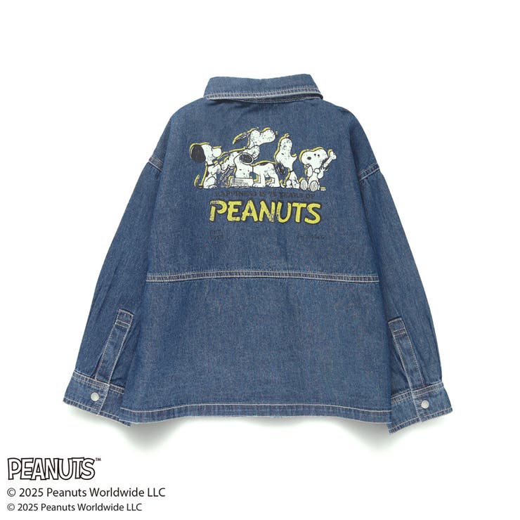 ピーナッツ75周年】×ブランシェス デニムシャツ[品番
