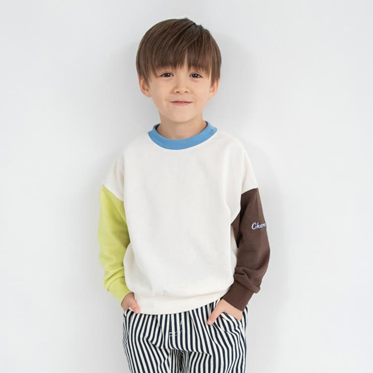 アイボリー | 【ブランシェスmini】まえうしろどっちも着られるトレーナー | ブランシェス