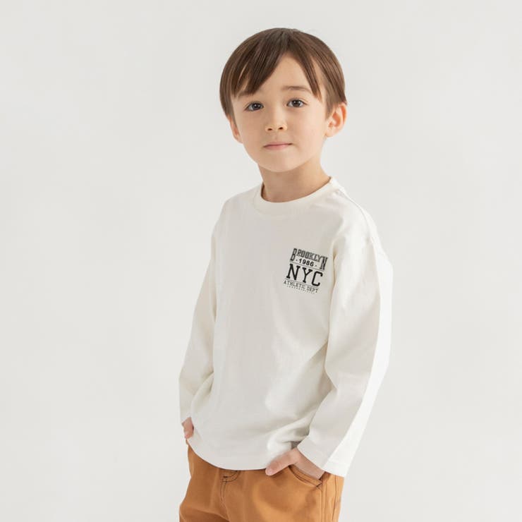 アイボリー | アソートグラフィック長袖Ｔシャツ ロンＴ | ブランシェス