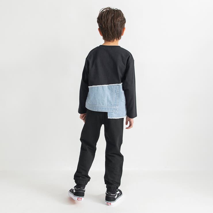 【デニム×コットン】異素材レイヤード長袖Tシャツ キッズ 男の子 | ブランシェス | 詳細画像20 