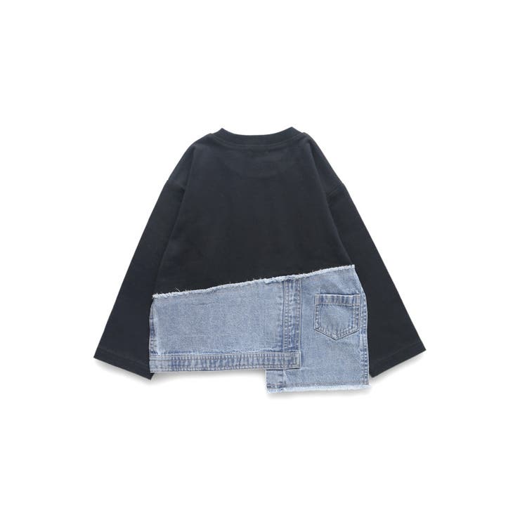 【デニム×コットン】異素材レイヤード長袖Tシャツ キッズ 男の子 | ブランシェス | 詳細画像22 