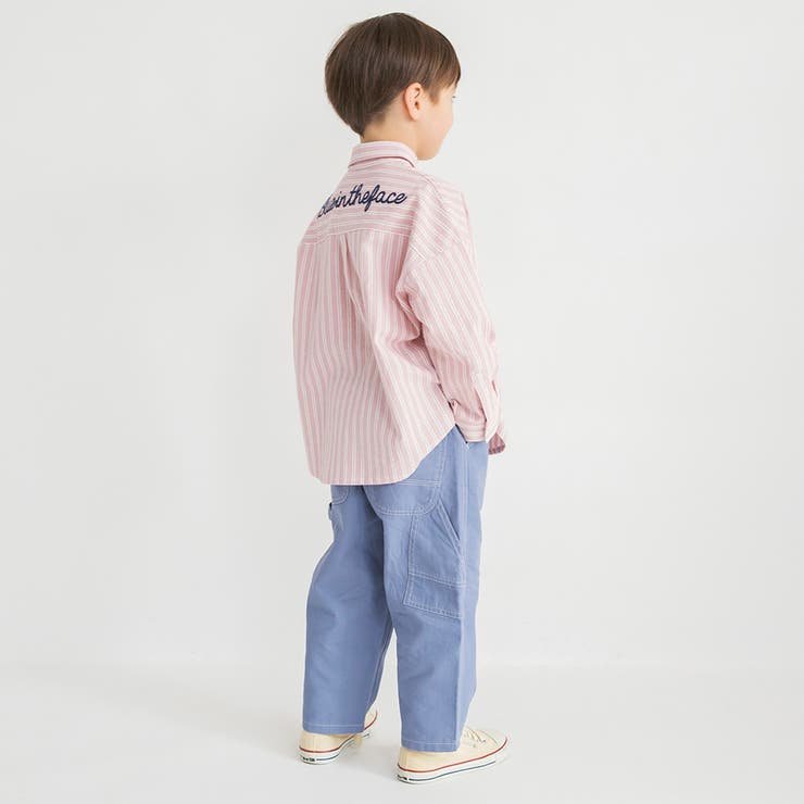 【おそろい】ストライプ柄ロゴ刺しゅう長袖シャツ キッズ 男の子 | ブランシェス | 詳細画像17 