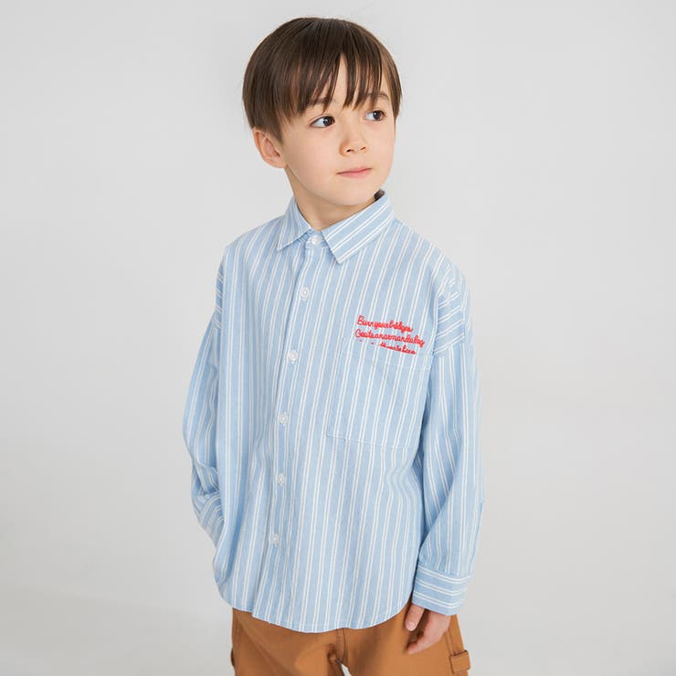 BURBERRY キッズ ストライプ柄 長袖シャツ BURBERRY（バーバリー） 「KIDS」ストライプ柄長袖シャツ 160A
