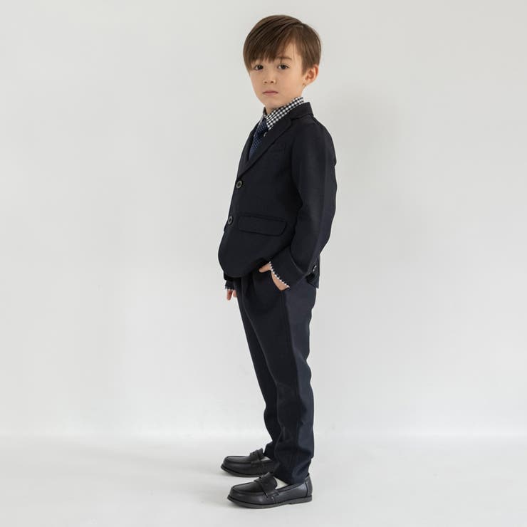 ネイビー ジャケット+ロング パンツ+ギンガム | ブランシェス | 詳細画像6 