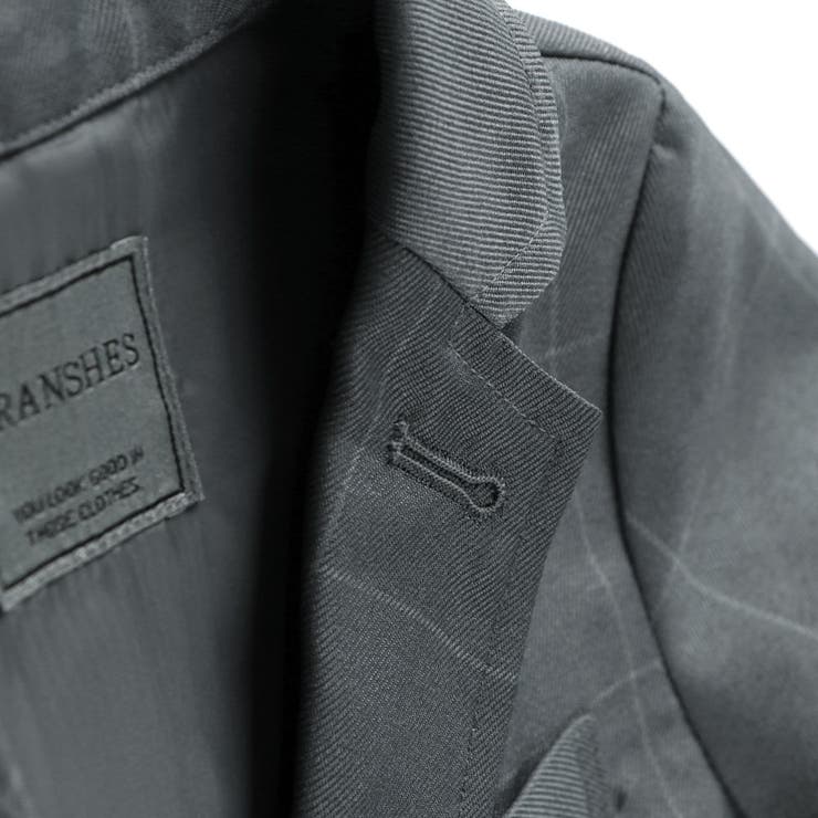 グレーチェック ジャケット＋ロング パンツ＋白 | ブランシェス | 詳細画像9 