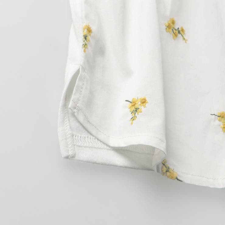 【おそろい】花刺しゅう半袖Tシャツ キッズ 女の子 | ブランシェス | 詳細画像10 