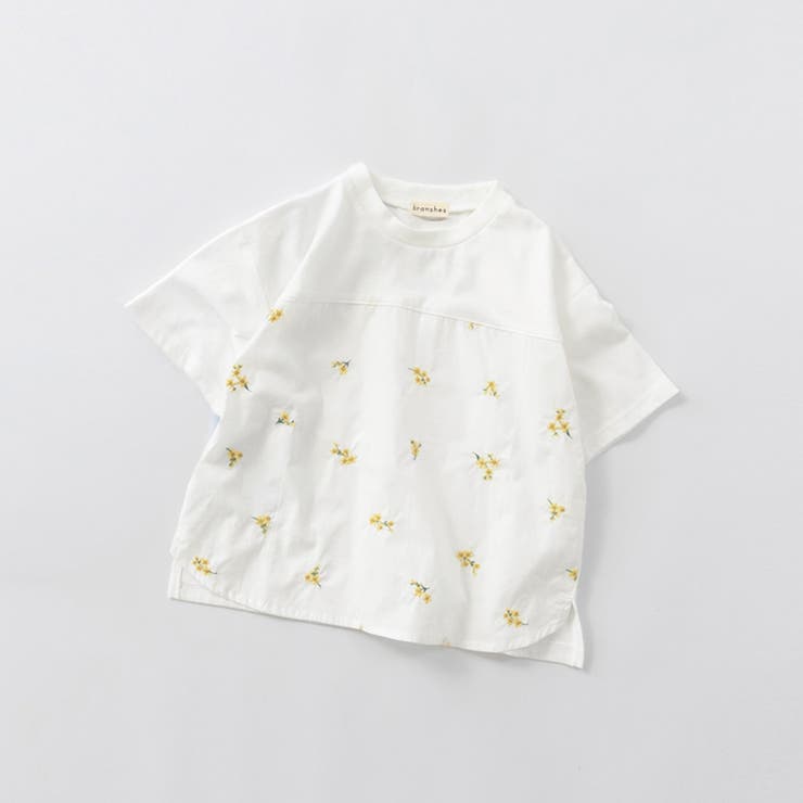 【おそろい】花刺しゅう半袖Tシャツ キッズ 女の子 | ブランシェス | 詳細画像2 
