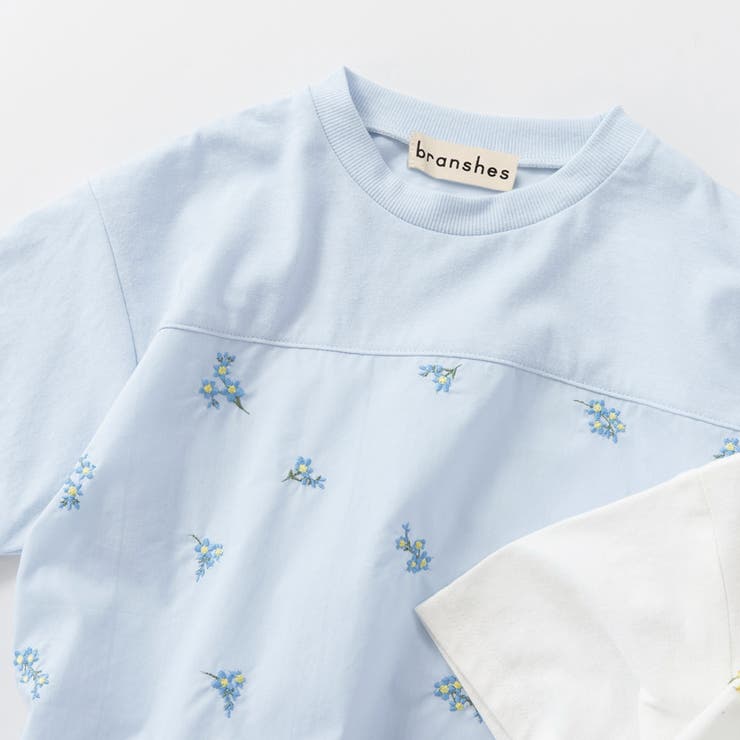 【おそろい】花刺しゅう半袖Tシャツ キッズ 女の子 | ブランシェス | 詳細画像22 