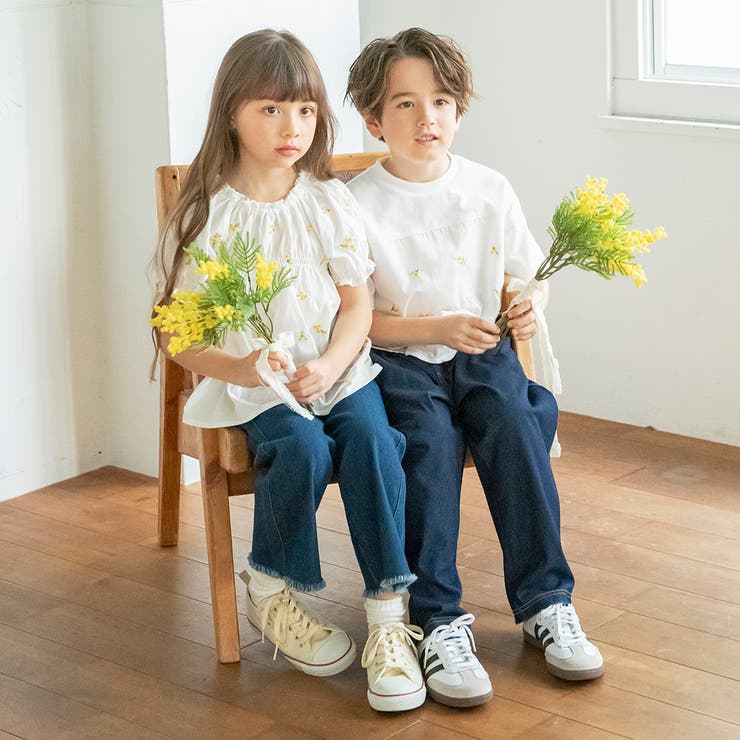 【おそろい】花刺しゅう半袖Tシャツ キッズ 女の子 | ブランシェス | 詳細画像7 