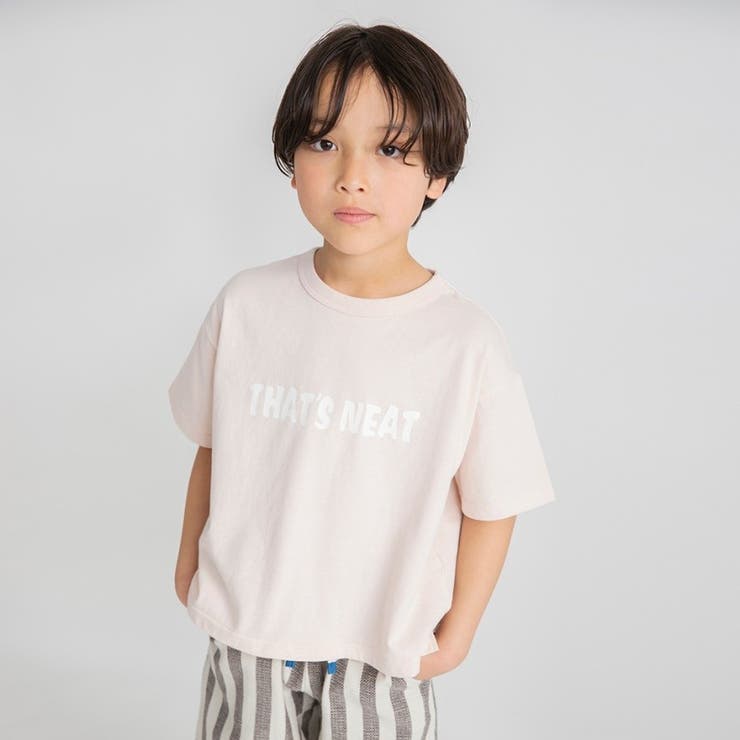 ピンク | ニュアンスカラー/ロゴTシャツ | ブランシェス