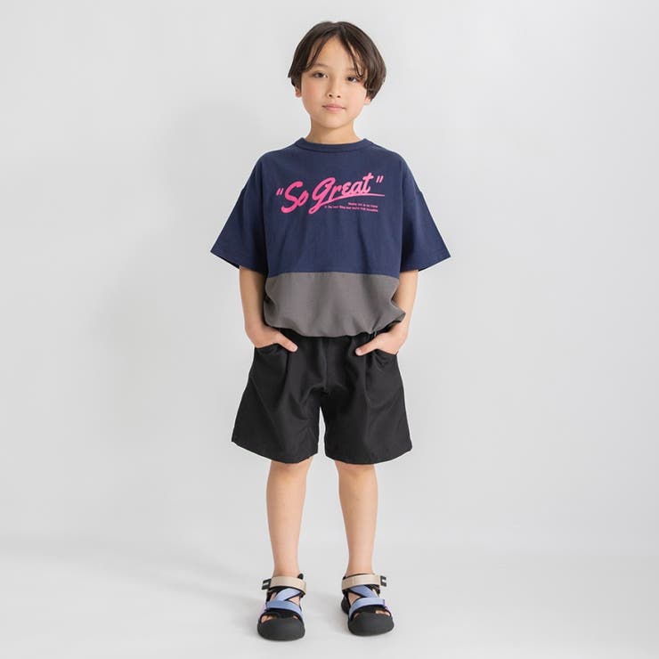 バイカラー切り替え半袖Tシャツ | ブランシェス | 詳細画像14 